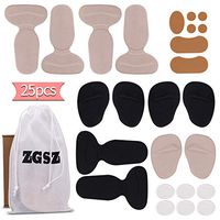 Metatarsal Pads,Ball of Foot Cushions,Heel Cushion Inserts,Heel Grips,for WomenHigh Heel Shoe Pads,Improve Shoes Too Big,Rubbing,Blisters,Foot Pain(25pcs) (Set of Insoles (25pcs))