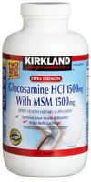 Kirkland Signature Extra Strength Glucosamine HCI 1500mg, With MSM 1500mg, 1125 Count
