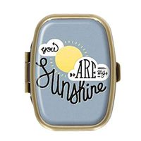 You are My Sunshine Rectangular Bronze Pill Box Case Pocket Medicine Tablet Holder Organizer Pill Decorative Box Case Wallet Purse Pocket