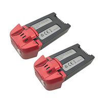 sea jump 2PCS 3.7V 1000mAh Lithium Battery for SJRC S30W T18 H301S Four-axis Drone Spare Parts Remote Control Aircraft Battery Red