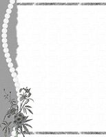 Wedding Pearls & Flowers Stationery Printer Paper 26 Sheets