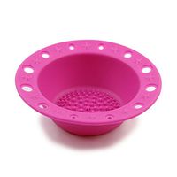 Face Care Set,Putars Portable Silicone Wash Bowl Washing Brush Scrubber Board Cosmetic Clean (Hot Pink)
