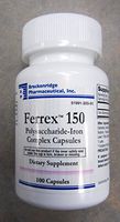 BRECKENRIDGE FERREX® 150 Polusaccharide-Iron Complex Capsules 100 Count