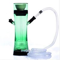 Arabian High Quality Modern Hookah - Acrylic Hookah Set with LED Lights Shisha Hookah,Green