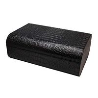 Smoking Set/Cigar Box Professional Storage Cigar with Hygrometer and Humidifier Can Accommodate 36 Cigars Cedar Wood Lining Leather Cigarette Case High Capacity Men's Gift Box Mute