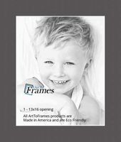 13x16 Cinder / Charcoal Custom Mat for Picture Frame with 9x12 opening size (Mat Only, Frame NOT Included)