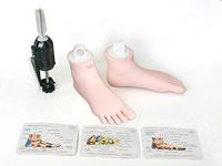 Reflexology Foot Tools Kit for Education Training Practicing by Charlene® (Light Plain)