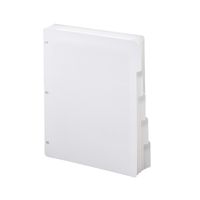 Smead Three-Ring Binder Index Dividers, 1/5-Cut Tabs, Letter Size, White, 100 Dividers (89415)