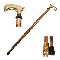 Eve.Store Replica Museum Solid Brass Vintage Derby Designer Handle Nautical Walking Cane Wooden Stick
