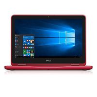 2018 Newest Dell Inspiron Business Flagship 2 in 1 Laptop PC 11.6" Touchscreen AMD A9-9420e Processor 4GB DDR4 RAM 500GB HDD Wifi HDMI Bluetooth Webcam Windows 10-Red