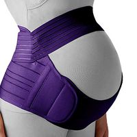 Belly Band for Pregnancy, Pregnancy Belt - Maternity Belt for Back Pain. Prenatal - Pregnancy Support Belt with Adjustable/Breathable Material. Back Support for Pregnant Women. (XL, Purple)