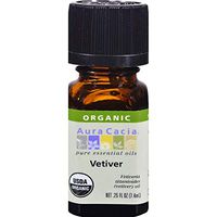Aura Cacia - Aura Cacia Organic Essential Oil - Vetiver - .25 oz