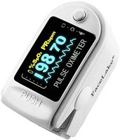 Facelake FL-350 Pulse Oximeter with Carrying Case & Batteries & Lanyard, White