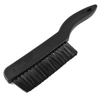 Plastic Handle Scrubbing Soft Bristle Cleaning Brush 25cm Long Black