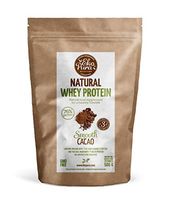 Natural Whey Protein - Cacao - 76% Protein, Organic Whey from Grass Fed Cows - Free of Nasties - 500g
