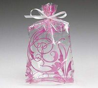 Buy All Store Pink"Jewel Swirls" 11x5x3" Large Cello Cellophane Party Treat Food Snack Bags (100 Ct)