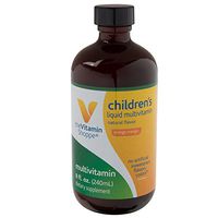 The Vitamin Shoppe Children's Liquid Multivitamin, Natural Orange Mango Flavor, No Artificial Sweeteners, Colors or Flavors, Liquid Multi for Kids (8 Fluid Ounces Liquid)