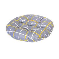 Libobo Chair Round Cushion Linen Cotton Upholstery Soft Padded Cushions Pad Office Home Or Car (45x45cm, H)