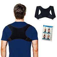Back Brace Posture Corrector for Men and Women with Adjustable Straps, Pain Relief Correct Poor Posture, Comfortable Upper Back Belt Clavicle Support, Instruction Included（L）