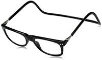 Clic Magnetic Eyeglasses Ashbury Reading Glasses in Black ; +2.00