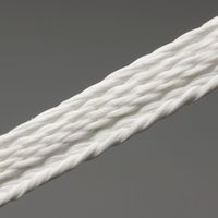 LT4-S2-FD-NT - Braided Fiberglass Lacing Tape - Fluorocarbon Finish, .099-.121,100LBS, Natural - 750 Ft Lacing Tube