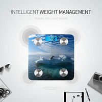 Cool Animal White Polar Bear Scale Body Fat Weighing Scales for People Smart Scale Tracks 8 Key Compositions Analyzer Sync with Fitness Apps 400 Lbs