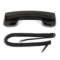 The VoIP Lounge Replacement Black Handset Receiver with Curly Cord for Avaya Lucent AT&T Legend MLX MLS Spirit Definity 8000 Series Phone