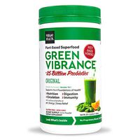 Vibrant Health, Green Vibrance, Plant-Based Superfood Powder, 25 Billion Probiotics Per Scoop, Vegetarian and Gluten Free, 30 Servings