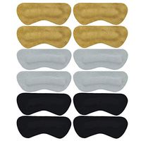 VIPbuy 6 Pairs Heel Grips Pads Double-Layer Genuine Cowhide Leather Heel Cushions Liners Inserts for Men Women Shoes Too Big, Preventing Heel Rubbing Blister