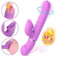 Automatic Thrust Massager Waterproof Vibrator Soft Silicone Stick Massager Powerful Vibration Massager Waterproof Hand Massager Valentine's Day Gift