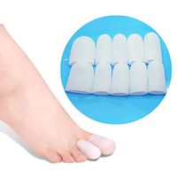 Toe Protectors,Gel Toe Separators Bunion Relief Toe Pads Toe Sleeves For Foot Corn/Blister/Callus,10Pcs,One Big and 8 Small