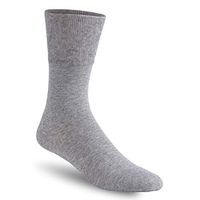 Womens Cotton Diabetic Crew Socks, Feelwe Mothers Day Gift Ankle Diabetic Socks Crew Socks Size 9-11 Cushioned Crew Socks for Men Women with Non-Binding and Seamless Toe 1 Pairs Light Grey M