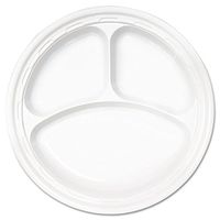 DCC10CPWF - Famous Service Dinnerware, 3-Compartment Plate, 10 1/4quot, White
