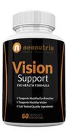 Vision Support Eye Health Supplements with Quercetin Dihydrate 100mg - Essential Eye Vitamins, Lutein 20mg & Bilberry Extract for Eye Care - Vision Supplements - 60 Vegetable Capsules by Neonutrix