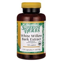 Swanson White Willow Bark Extract 500 Milligrams 120 Capsules