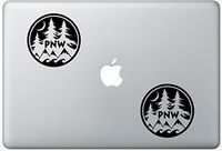 Pnw Pacific Northwest LeporeDecals1098 Set Of Two (2x) , Decal , Sticker , Laptop , Ipad , Car , Truck
