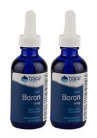Trace Minerals Liquid Ionic Boron, 6mg, 2 oz (Pack of 2)