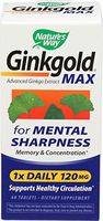 Natures Way, Ginkgold Maximum 120 Mg, 60 Tablets