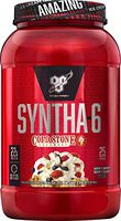 BSN Syntha-6 Whey Protein Powder, Cold Stone Creamery- Berry Berry Berry Good Flavor, Micellar Casein, Milk Protein Isolate Powder, 25 Servings