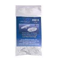 GMS Optical Oval Screw-in Silicone Nose Pads for Glasses, Sunglasses, and Eye-wear – 15mm (4 Pair)