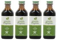 xdcb Pure Vanilla Extract, Certified Organic, 4 Bottle of 4 Ounces
