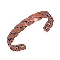 LONGRN Copper Bracelet Used for Arthritis - a Pure Copper Magnetic Bracelet with 6 Magnets for Men and Women to Effectively Relieve Joint Pain.