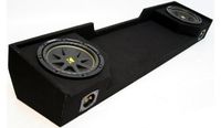 Compatible with Chevy Silverado 88-98 Extended Cab Truck Dual 12" Kicker C12 Subwoofer Sub Box Enclosure 600 Watts Peak