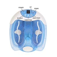 DOIT Bubble Foot Spa Massager Vibration & Temperature Control,Blue and White