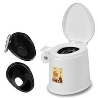 Pregnant Woman Toilet Elderly Portable Non-Slip Commode Chair Indoor Household Toilet Bowl Multifunction Prevent Odor Toilet Stool Plastic Mobile Toilet,A