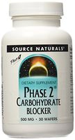 SOURCE NATURALS Phase 2 Carbohydrate Blocker 500 Mg Wafer, 30 Count