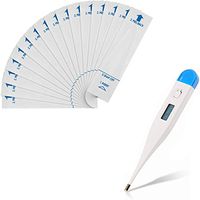 Digital Thermometer&Thermometer Probe Covers Complete Suit, Body Temperature by Oral, Rectal & Underarm Professional Thermometer Rapidly Tests Fever for Baby, Child, Adult & Pet