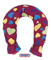 SANGER Hearts Desire Fleece Covered Neck Hot Water Bottle - Made in Germany
