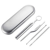 Ear Wax Removal Kit Ear Pick Stainless Steel Ear Cleansing Tool Set Ear Curette with Storage Box