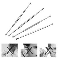 SISHUINIANHUA Portable Double-Side Spiral Earpick Dig Ear Curette Tools Digging Earpick Cleaner Tool Ear Spoon Ear Cleaning Tool